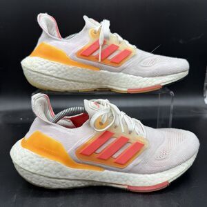 Adidas UltraBoost 22 Running Shoes GX5595 Womens Size 7 Orange White